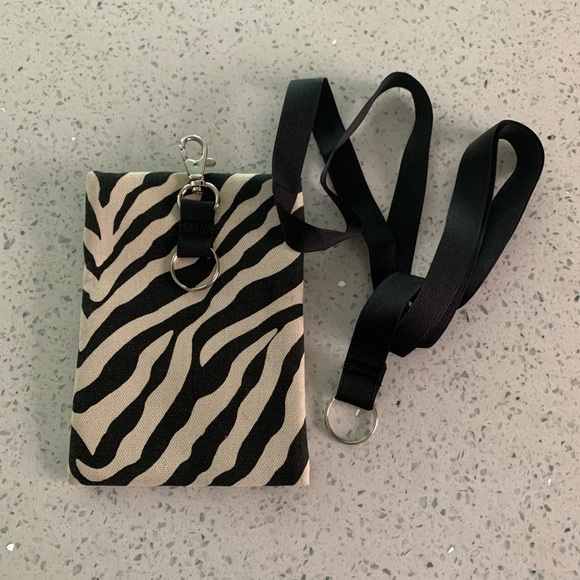 ❤️ Zebra coin purse with strap - Picture 3 of 3